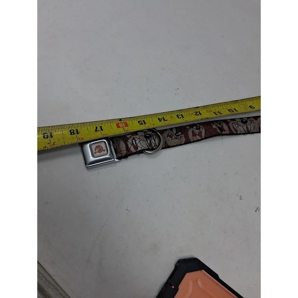 Buckle Dog Car Seatbelt Collar Taz Looney Tunes Adjustable Made in USA. I